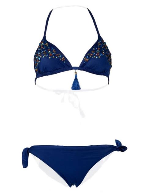 Costume Liu Jo Bikini A Triangolo Blu Albos Underwear Shop Online Intimo
