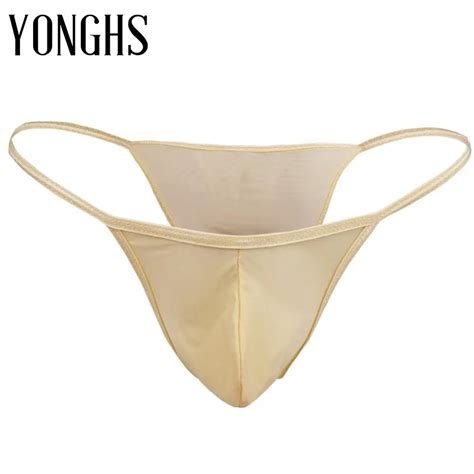 Lencer A Er Tica Sexy Para Hombre Tanga El Stico Con Bolsa Para Bulto Bikini Bragas