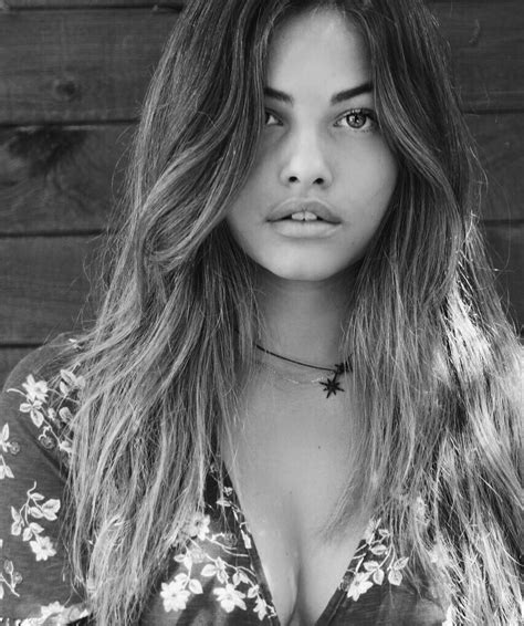 Skinny Black And White Brunette Thylane