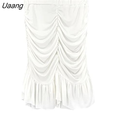 Uaang DIY Mini Dress Elegant Super Hot Sexy Busty Girl Female Button Slim TShirt Vneck Sweet