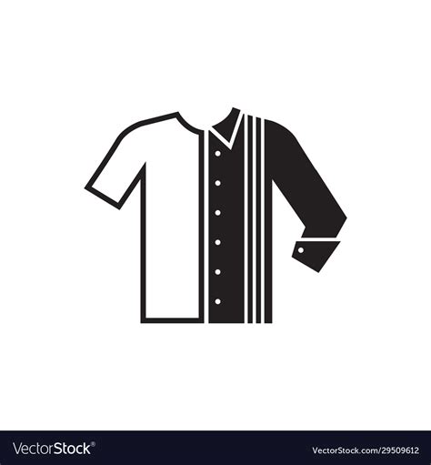 Flat Icon School Outfit Uniform Logo Design Vector Image