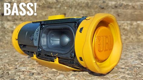 JBL CHARGE 4 GG YELLOW BASS TEST LFM 100 VOL YouTube