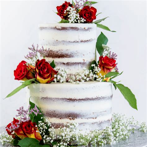 Semi Naked Layer Cake TEN TO THREE BAKERY