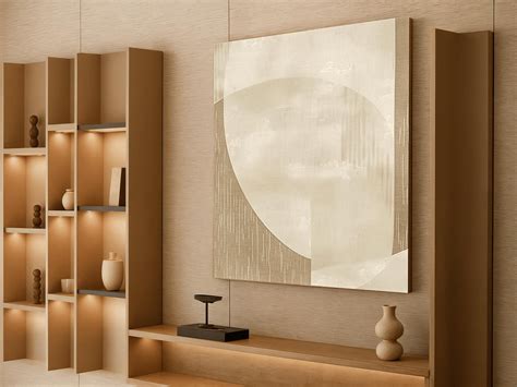 Japandi Desert Veil Wood Wall Art,minimalis Abstract Wall Decor