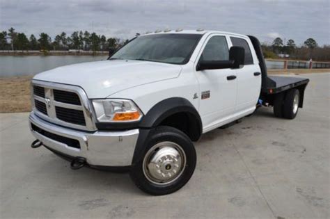 Purchase Used 2011 Dodge Ram 5500 Crew Cab St Flatbed Diesel Aisin