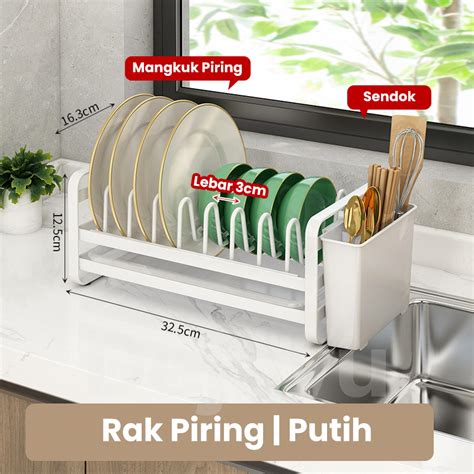 Dejavu Rak Piring Dapur Rak Piring Mangkok Rak Dapur Peniris Cucian Rak