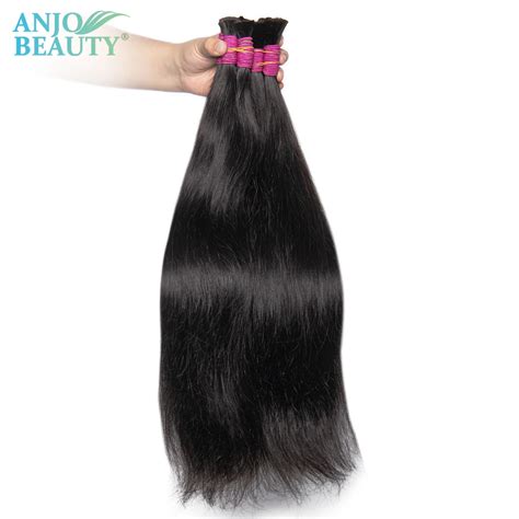 Anjo Beauty Original Human Hair Bulk For Braiding Wholesale Natural