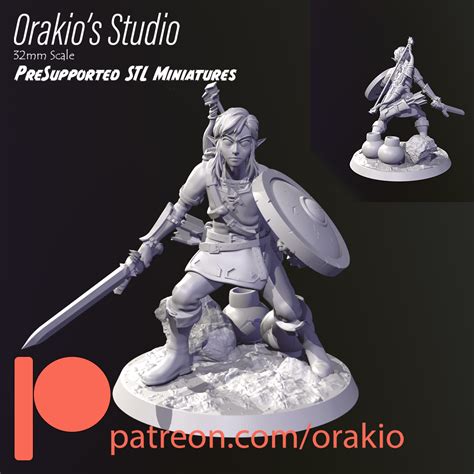 Файл 3D Эльфийский охотник・3D-печатная модель для загрузки・Cults