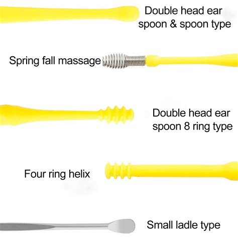 Hioawhow Innovative Spring Ear Wax Cleaner Tool Setstainless Steel Ear
