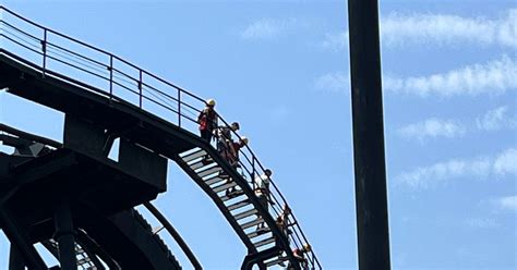 Terrifying Moment Alton Towers Guests Are Forced To Climb Down Oblivion Roller Coaster