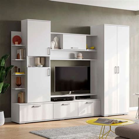 Стенка Денвер белый текстурный, Нонтон купить по выгодной цене в ...