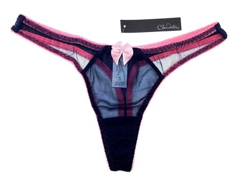 New Claudette Dessous Thong Bikini Panty Brief Lingerie Peacoat Strawberry Crush EBay