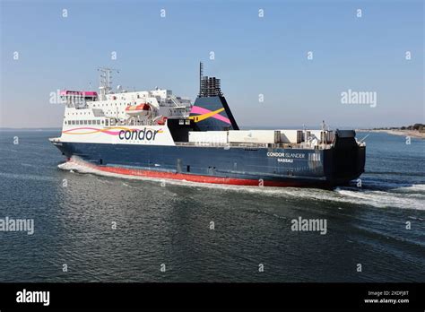 The Condor Ferries Vessel Mv Condor Islander Leaves Harbour Heading For