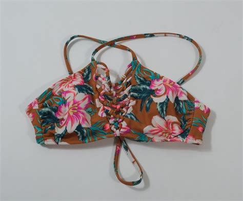 Xhilaration Women S Juniors Bikini Top Floral Size M Ebay