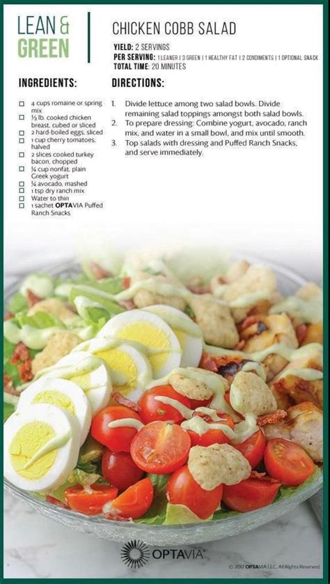 Printable Optavia Lean And Green List Printable Calendars At A Glance