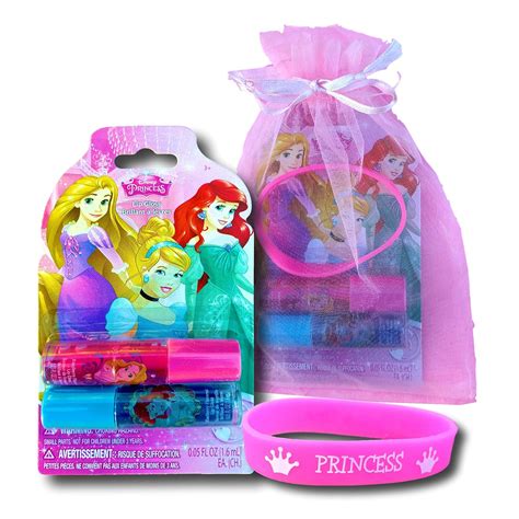 Disney Princess Lip Gloss Set With Princess Wristband