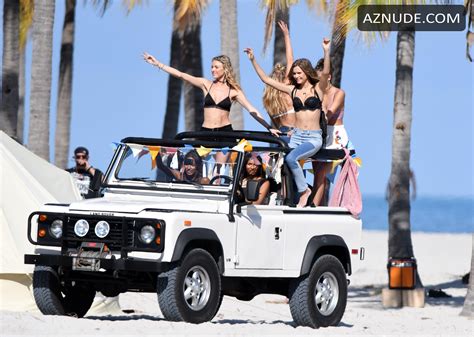 Elsa Hosk Hot Victoria S Secret Angels During A New Photoshoot In Miami Beach Aznude