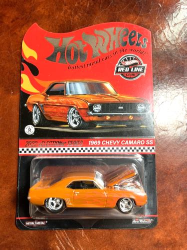 Hot Wheels Red Line Club 2022 SELECTIONs Orange 1969 CHEVY CAMARO SS