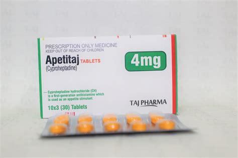 Cyproheptadine Tablets 4mg Apetitaj