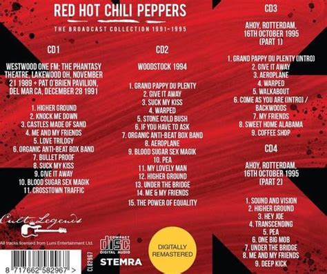 Red Hot Chili Peppers The Broadcast Collection Box Cd Nuevo Pasion Por Los Vinilos