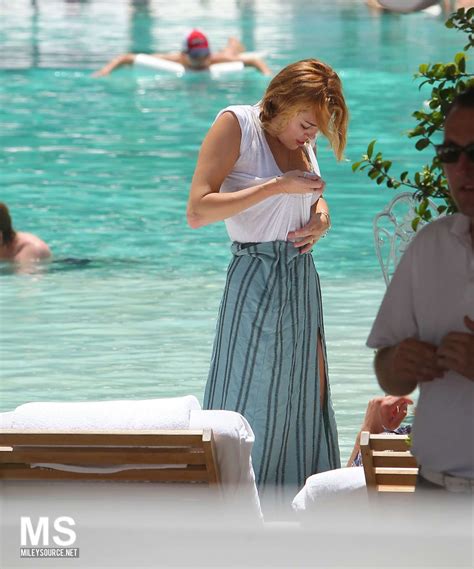 The Natruism Blog Miley Cyrus Bikini Candids Hotel Pool In Miami