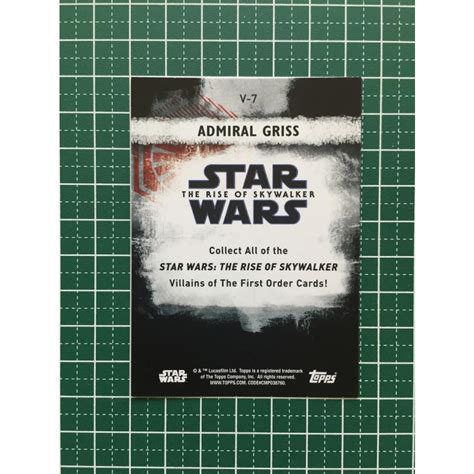 TOPPS STAR WARS 2020 THE RISE OF SKYWALKER SERIES 2 V 7 ADMIRAL GRISS