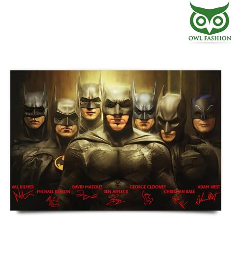 Batman Actors Series Movie Poster for fans - Owl Fashion Shop