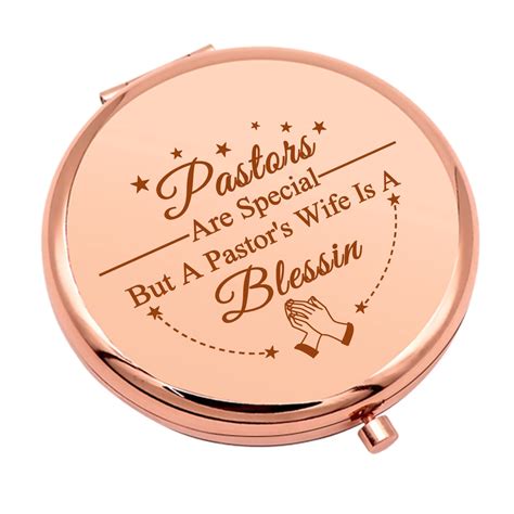 Pastor Wife Appreciation Compact Makeup Mirror Religious Thank You
