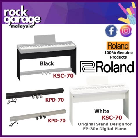 Roland KPD-70 + KSC-70 Original Stand Design for FP-30x Digital Piano ...