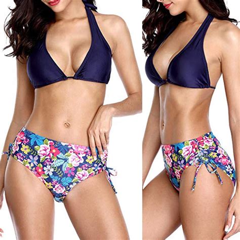 Idall Bikini Sets Bathing Suit Women Beach Print Bikini Swimsuit Bathing Suit Beach Swimwear