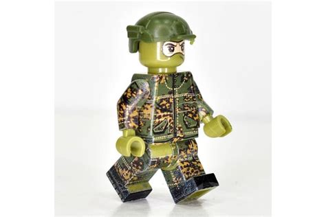 Российский Солдат в костюме Горка камуфляж Партизан - минифигурки ...