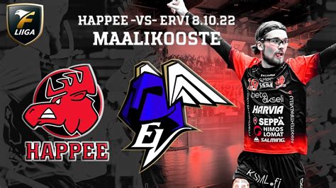 Happee vs EräViikingit 8 10 2022 Fliiga Floorball YouTube