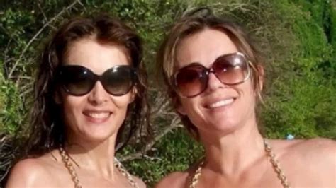 Elizabeth Hurley Sends Temperatures Racing In A Skimpy Colourful Bikini As She Wishes Her