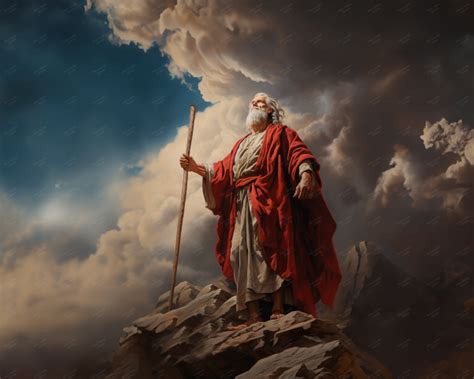 Moses On The Mt Sinai Paul Chung Design