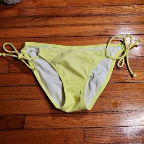 Victoria S Secret Swim Victorias Secret String Bikini Neon Yellow