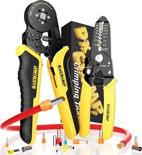 Dxcrimp Crimping Tool For Ferrule Electrical Connectors Ratcheting
