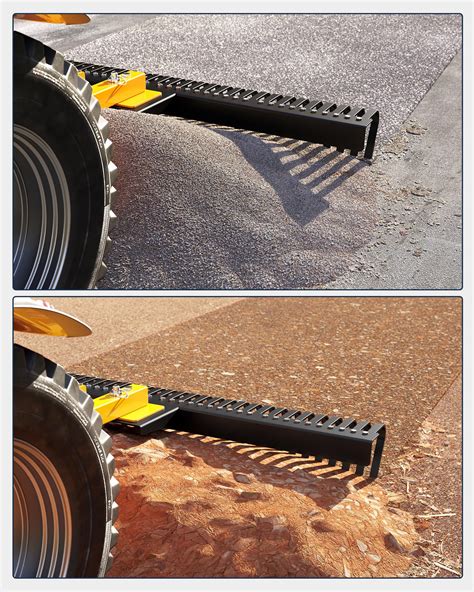 Snapklik.com : Landscape Rake For Tractor Attached By 3 Points For
