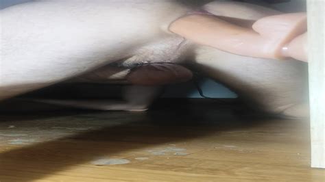 Dildo Deep Shemale Shaved Ass Inch Dildo Ride