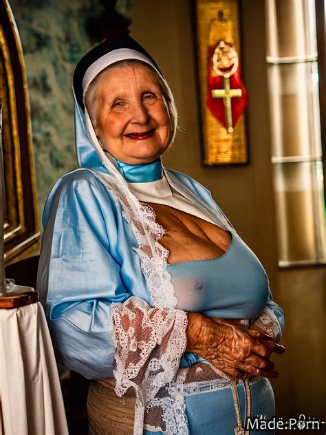 Porn Image Of Chubby Church Photo 50s Saggy Tits Nun Partially Nude Created By AI