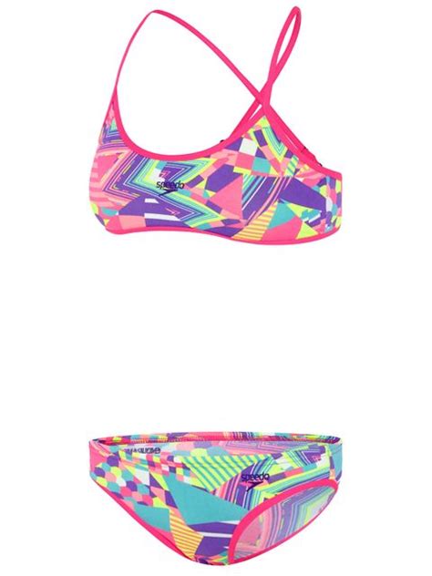 Speedo Psycho Tribal Girls Sports Bikini