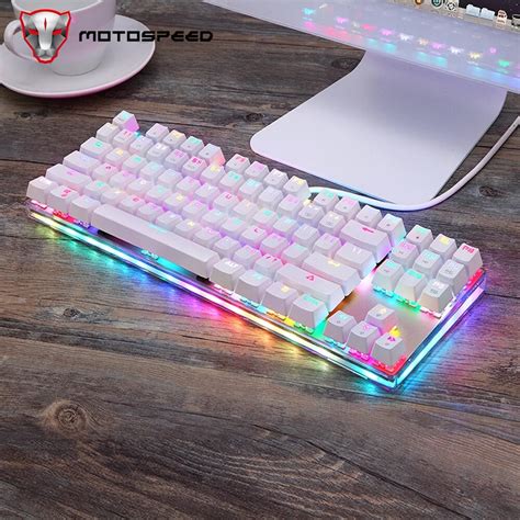 Motospeed k87s teclado mecânico para jogos fio usb 87 teclas