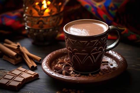 Premium Ai Image Mayan Hot Chocolate Mexican Drink