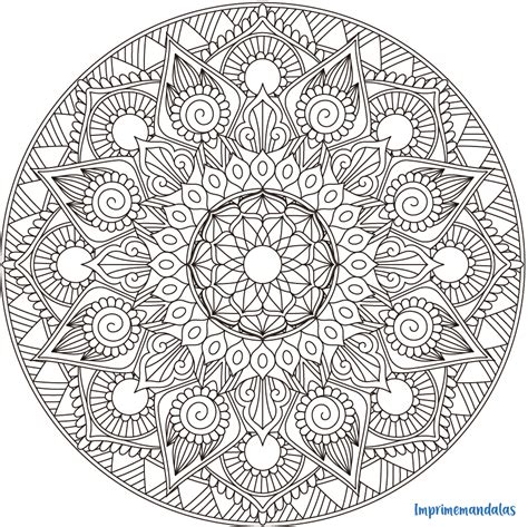 Mandala Zentangle Dif Cil