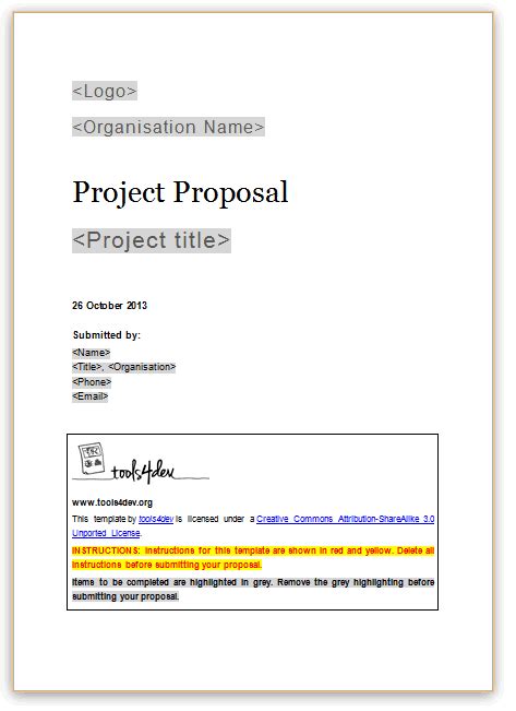 proposal template toolsdev