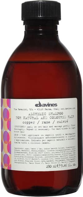 Оттеночный шампунь "Медный" Davines Alchemic Shampoo Copper 280ml ...