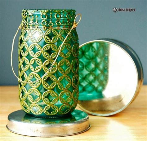 Светильник из стеклянной банки своими руками - Стеклянная бутылка ...