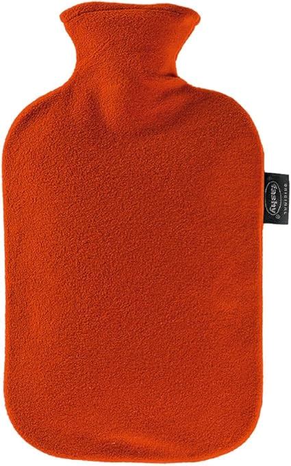 Fashy Hot Water Bottle With Fleece Cover Red L Amazon Co Uk Health Personal Care