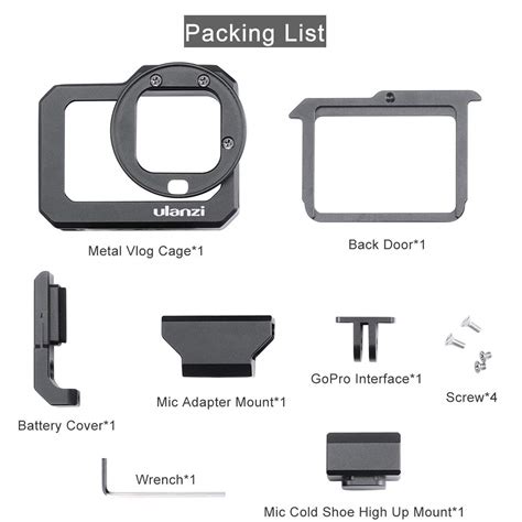 Ulanzi Metal Cage For GoPro 8 Camclinic