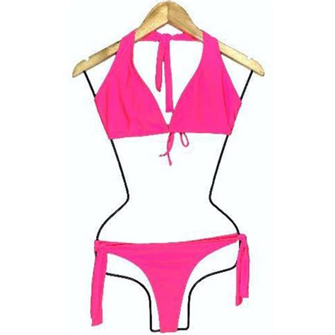 Ripley Bikini Licra Mujer Rosado Semihilo Clasico Gl