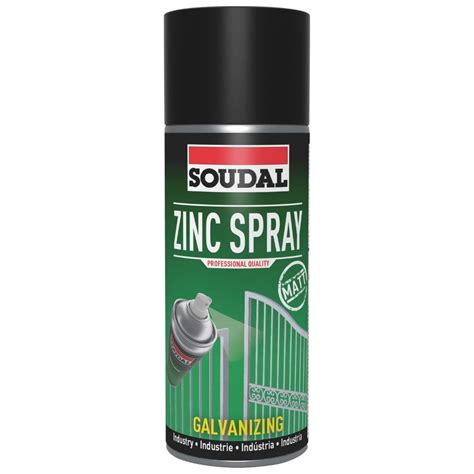 Tinta Spray Zinco Mate Claro Ml Soudal Racepro